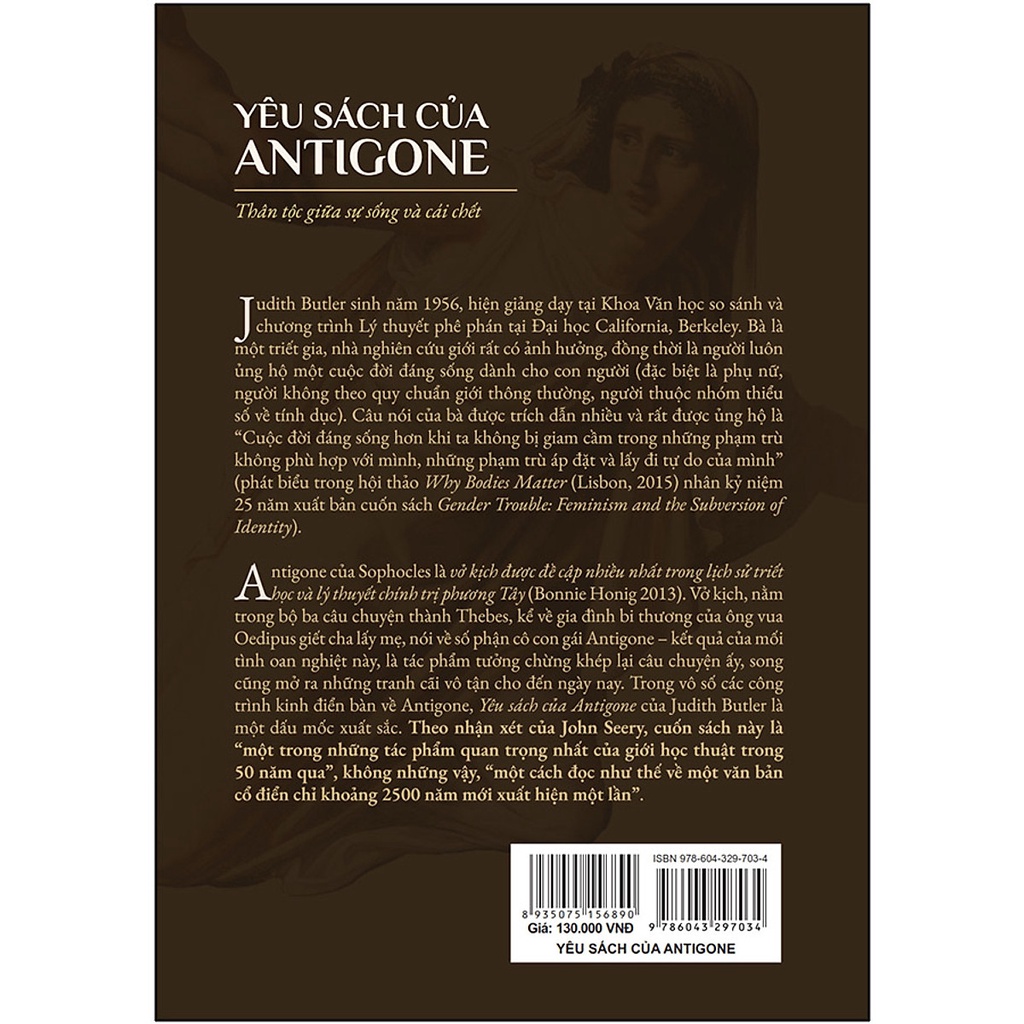 Sách - Yêu Sách Của Antigone: Thân Tộc Giữa Sự Sống Và Cái Chết
