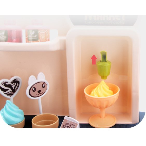 Bộ Đồ Chơi Siêu Thị Mini Home SuperMarket Có Máy Tính Tiền Cho Bé 33 Chi Tiết