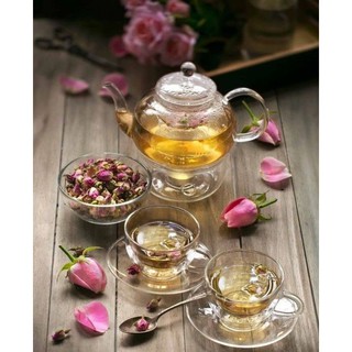 TRÀ HOA HỒNG SẤY KHÔ NHÀ BỘT