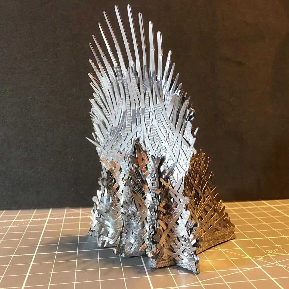 Mô Hình 3D Kim Loại Ngôi Báu Sắt Iron Throne