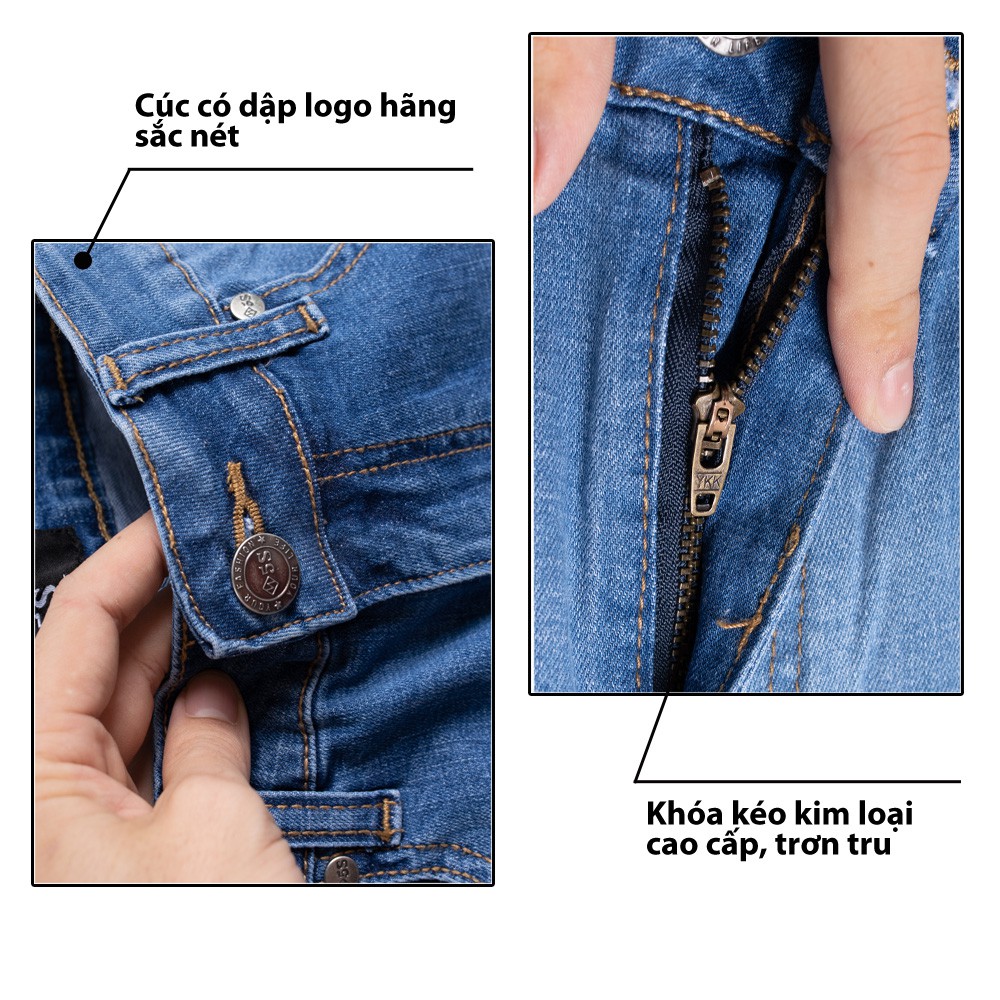 Quần Short Jean Nam 5S (2 mẫu) Chất Cotton Cao Cấp Mềm Nhẹ, Co Giãn Tốt, Thiết Kế Trẻ Trung. | BigBuy360 - bigbuy360.vn