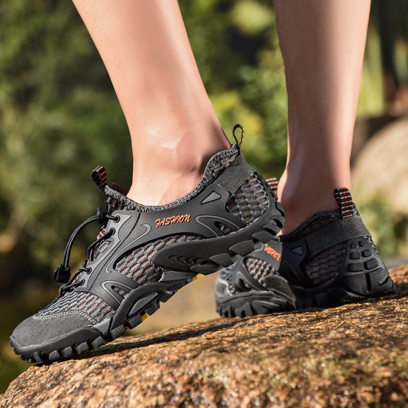 Giày leo núi trekking nam nữ, Đi phượt, Lội suối, Lội nước, chèo thuyền, cao cấp đế cao su thoát nước kiểu dáng mới