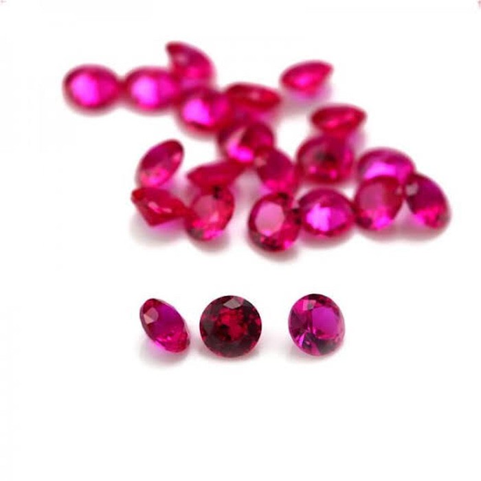 Khối Đá Ruby 1.75mm Aaa Màu Đỏ