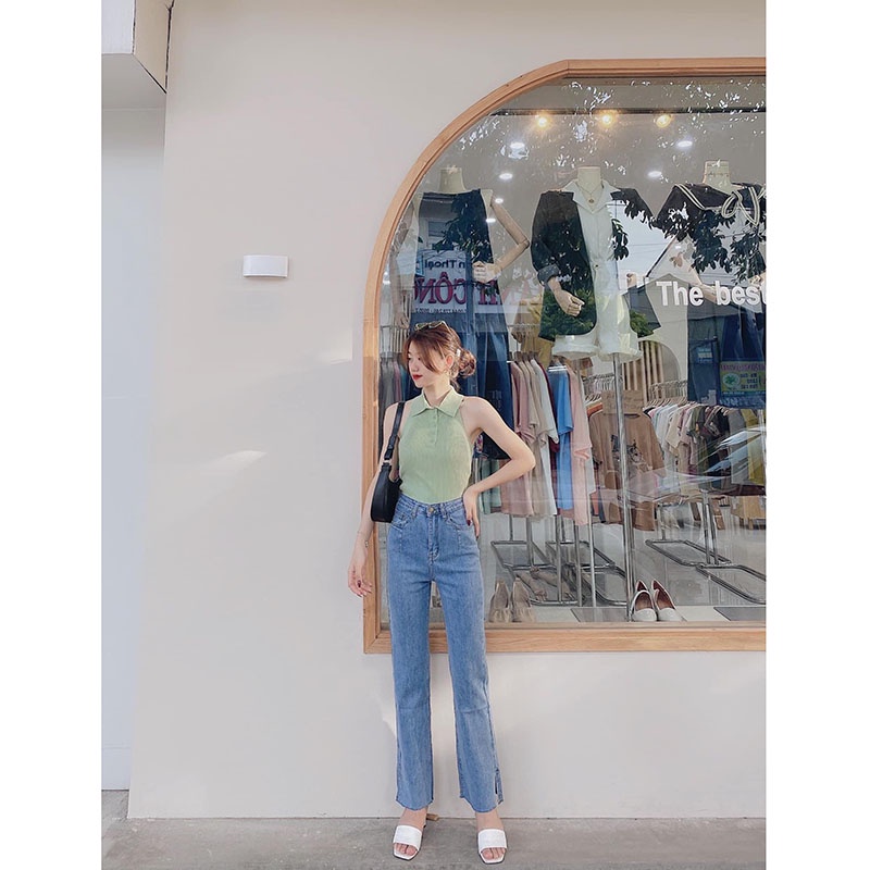Áo Yếm- Áo Croptop Polo Mẫu Mới Hàng Quảng Châu M235- Lolla_Fashion