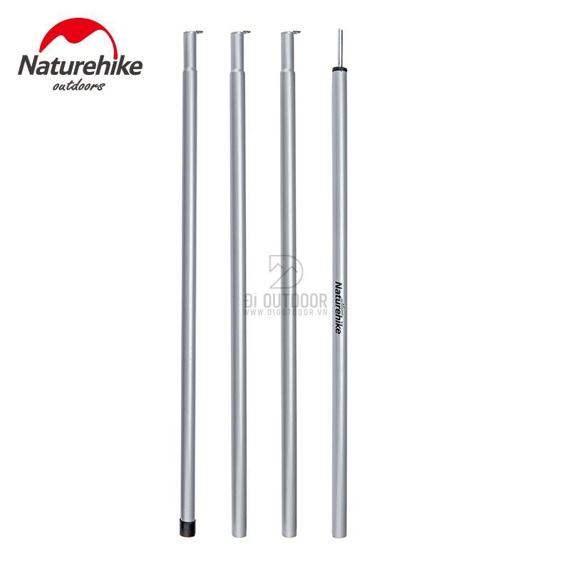 Bộ Khung Dựng Bạt Naturehike, Bộ khung bạt lắp ghé dựng Tarp dã ngoại rút gọn,Chống Gỉ,Lắp ghép, 2cây*2Mét - ĐI OUTDOOR
