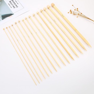 Cặp kim đan len gỗ thẳng dài 25cm