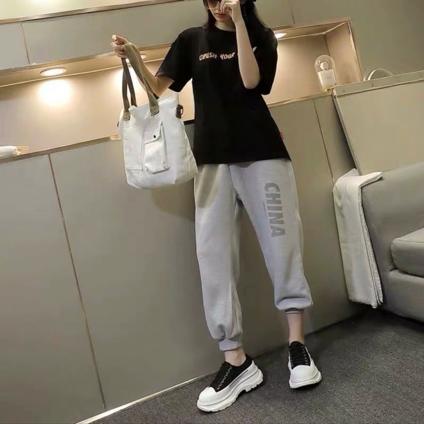 Giầy Seaker Nam Nữ MCP Chunky-Sole Canvas Trainers Thời Trang Trẻ Đế 7cm