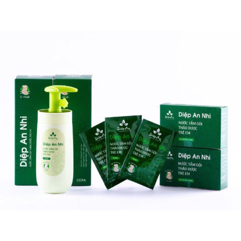 Nước tắm gội thảo dược Diệp An Nhi cho bé Chính hãng DK Pharma
