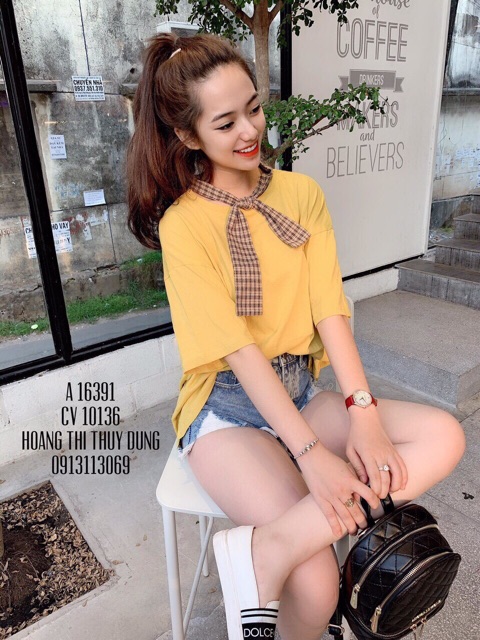 Áo kiểu thủy thủ sọc cổ smlie