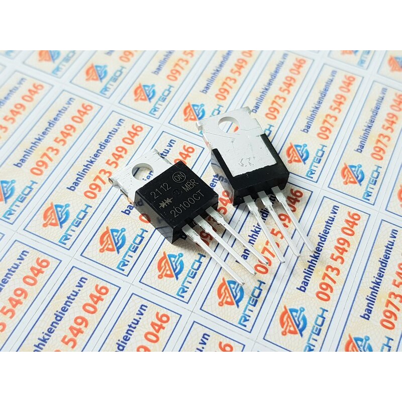 [Combo 5 con] MBR20100CT, MBR20100CTG Diode 20A/100V TO220