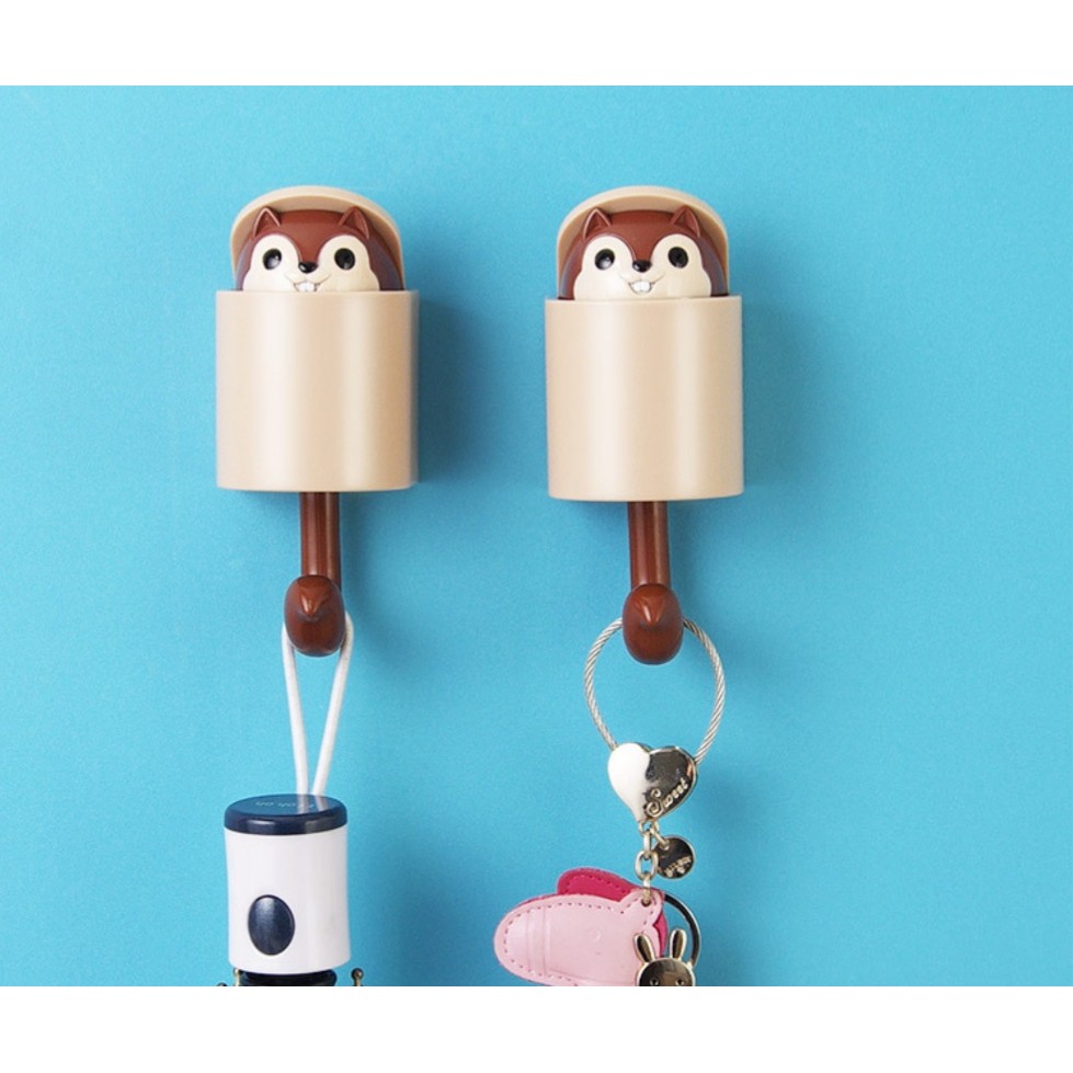 Móc treo đồ hình sói siêu cute chịu lựa 2.5 kg