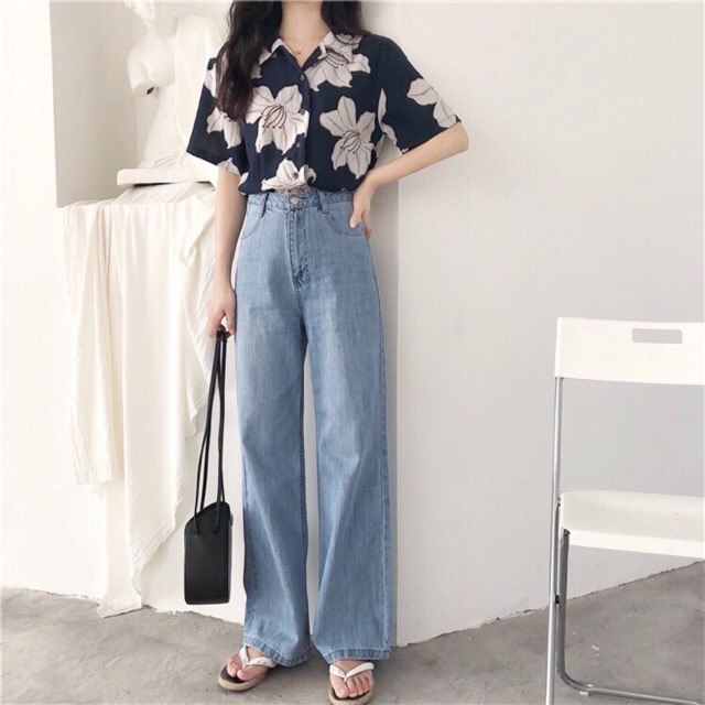 ⚡️Quần Jeans Dài Ống Rộng - 3100