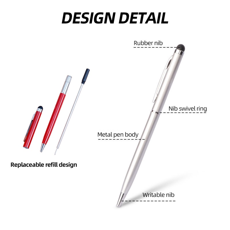 GUUGEI 2 In 1 Stylus Pen for Phone Tablet Drawing Pencil for Iphone Ipad Xiaomi Caneta Touch Screen Pen Accessories
