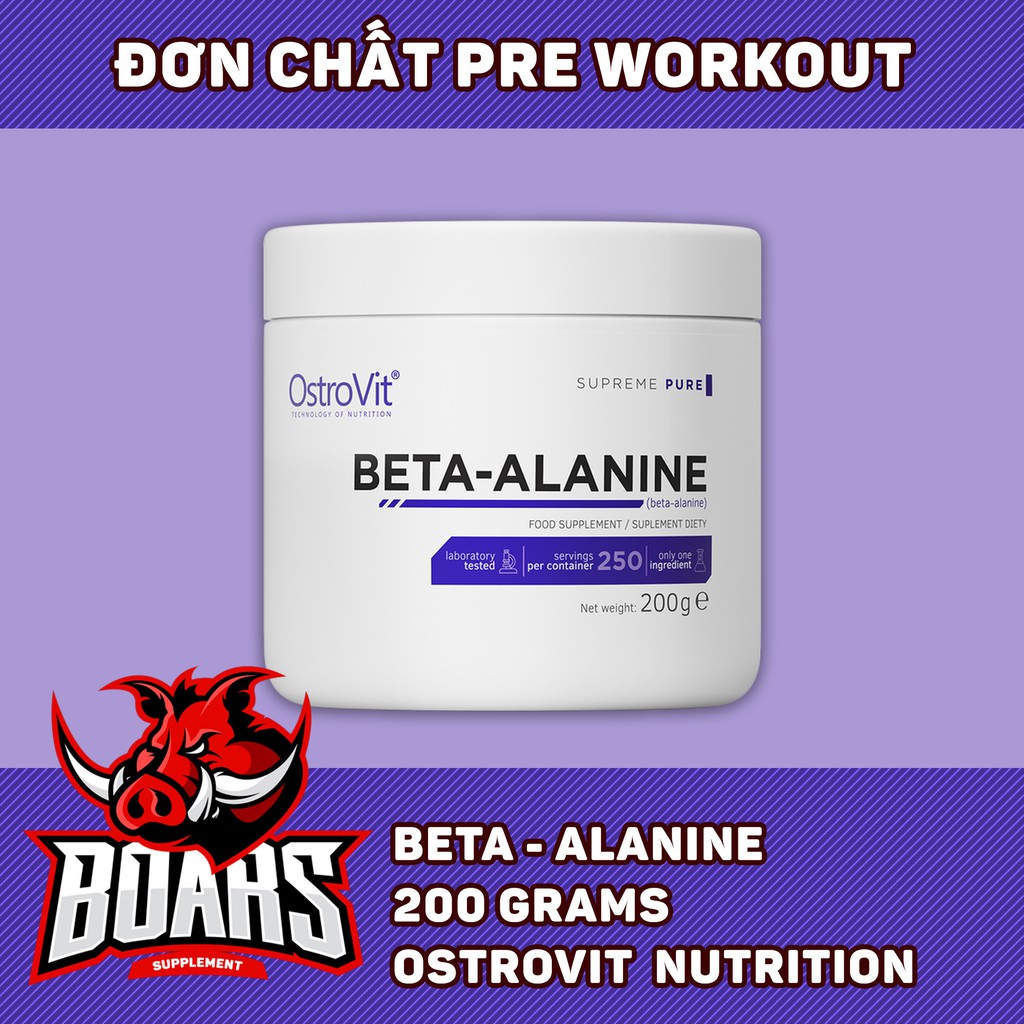 BETA ALANINE - ĐƠN CHẤT TĂNG SỨC BỀN TRONG TẬP LUYỆN (200g)