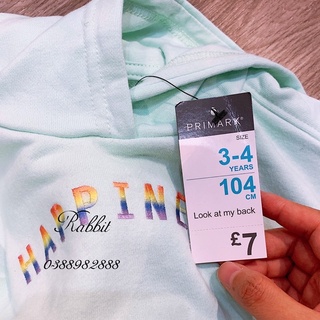 Bộ nỉ Primark xanh ngọc