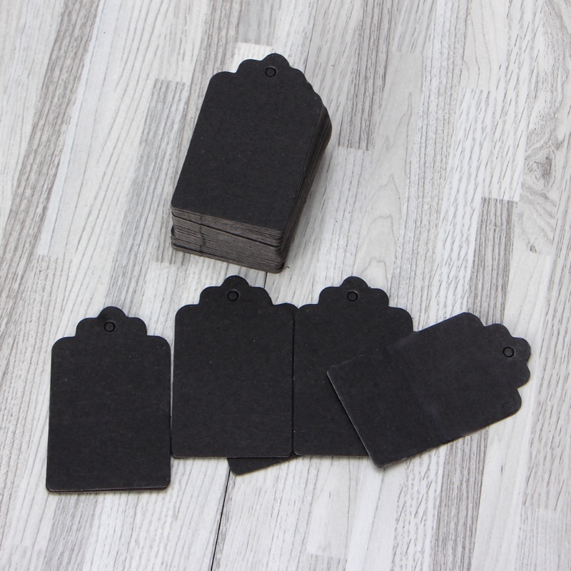 Set 100 Tấm Thẻ Trưng Bày Trang Sức In Chữ Thank You Độc Đáo