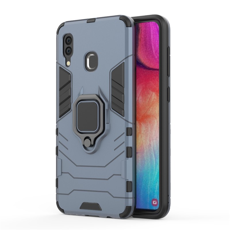 Ốp điện thoại nhựa TPU silicon có giá đỡ bằng PC cứng cho Samsung Galaxy A20 A30 SamsungA20 A30 A 20 30