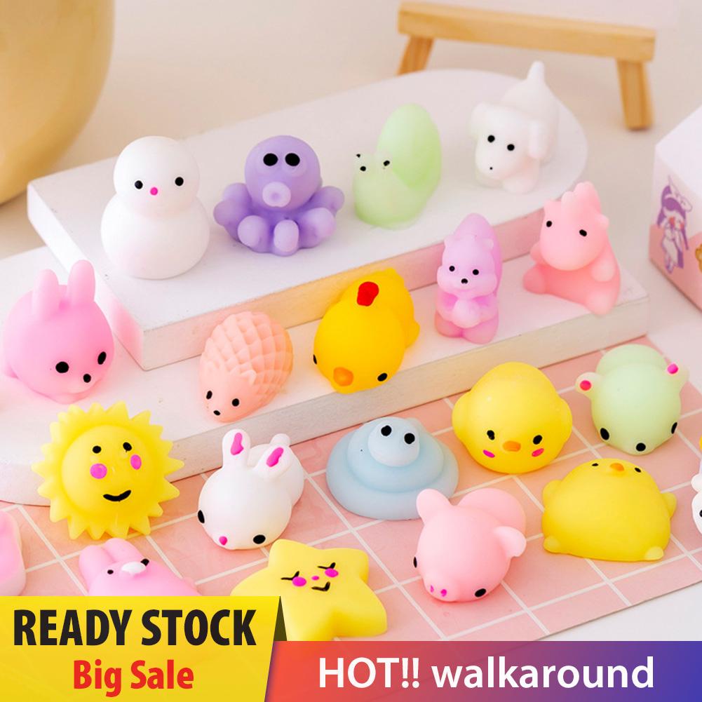 walkaround Cartoon Cute Mochi Animal Mini Squeeze Toys Decompression Stress Relief Toy