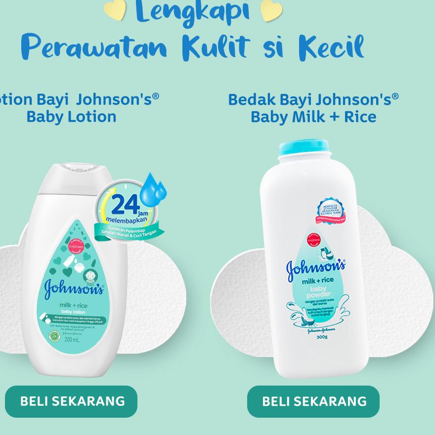 Johnson 's Milk + Rice Hair & Body Bath - Baby Bath 2 Trong 1 500ml