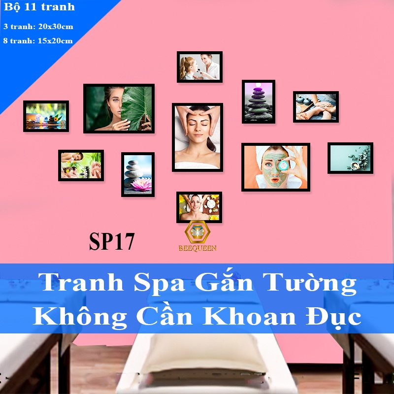 [Album 3] 20 bộ Tranh Spa - Tranh Tiệm Spa Gắn Tường - Không Cần Khoan Đục