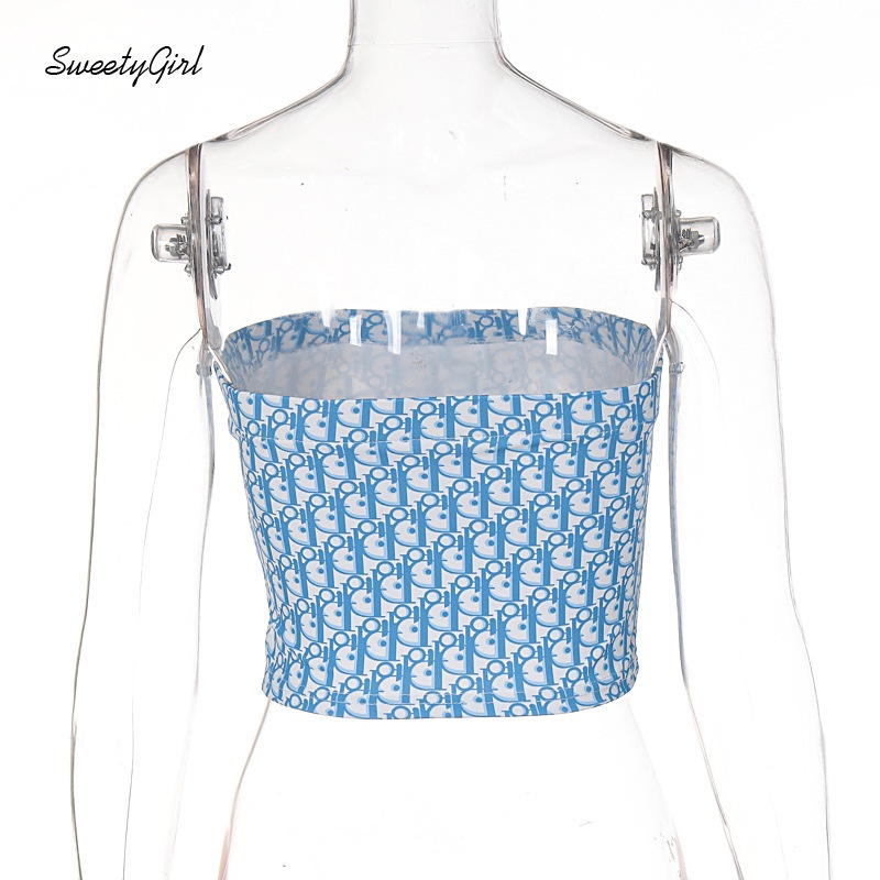 Áo Ống In Chữ Mỏng 2022 Thời Trang Cho Nữ