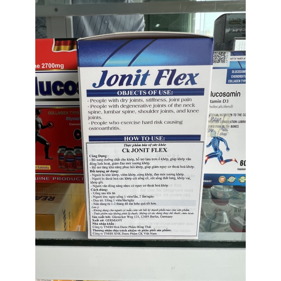 Viên Uống Đau Nhức Xương Khớp, Tăng Độ Dẻo Dai Cho Khớp Joint Flex Max- Hộp 50 Viên