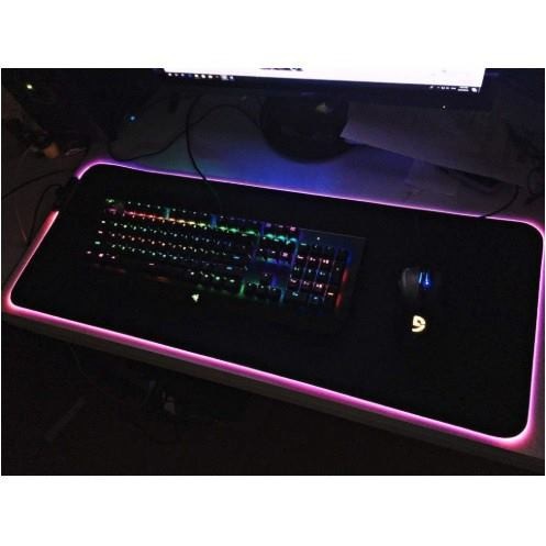 Miếng lót chuột, pad chuột chơi game LED RGB cỡ lớn 80x30x4mm chống trượt siêu bền siêu đẹp