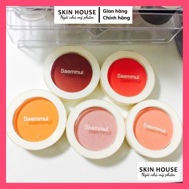 Phấn má hồng siêu mịn The Saem Saemmul Single Blusher