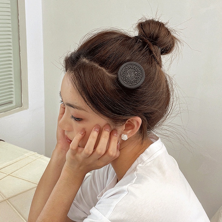 Kẹp tóc kiểu bánh quy đáng yêu thời trang dành cho nữ YD