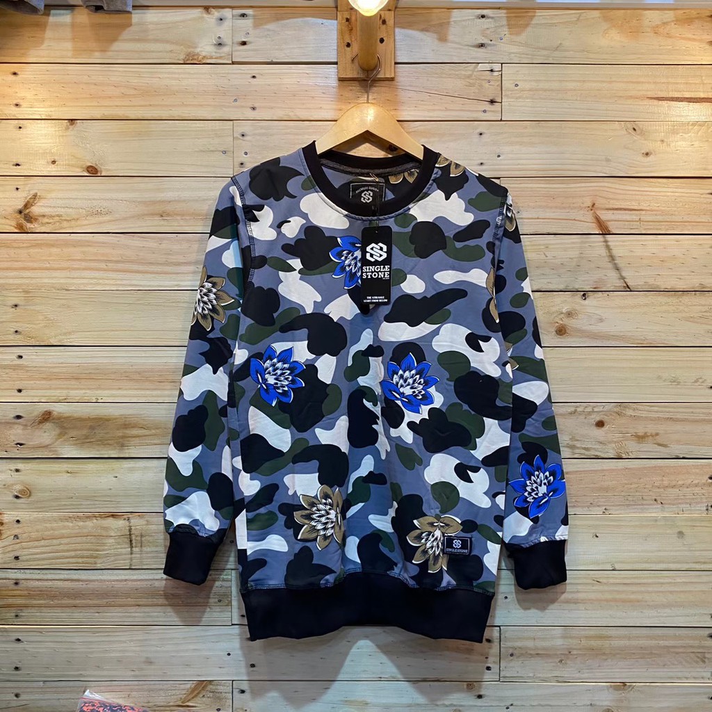 Áo SWEATER nam nữ CREWNECK DISTRO SINGLE STONE - SWEATER MOTIF CREWNECK chính hãng | BigBuy360 - bigbuy360.vn