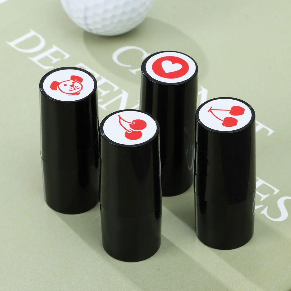 YNATURAL High Quality Golf Stamp Marker Plastic Mark Seal Golf Ball Stamper Quick-dry Multicolors Outdoor Sports Golfer Gift Golf Accessories
