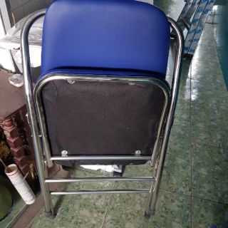 Ghế xếp inox lưng cao