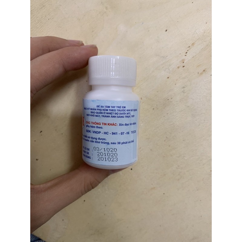 Cloramin B khử khuẩn dạng viên nén (lọ 100 viên)