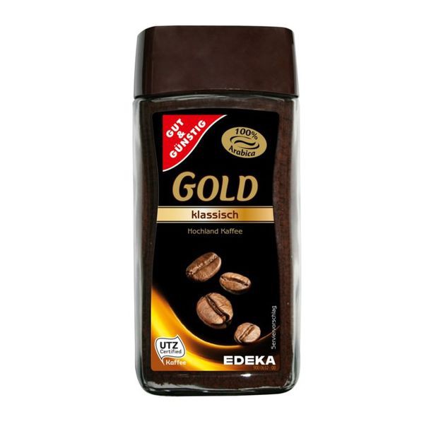 (2 vị) Cà phê hòa tan Gut & Gunstig Gold 100gr