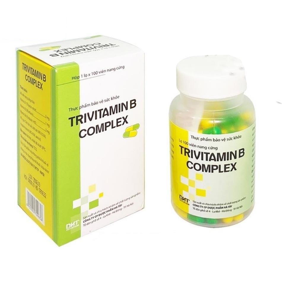 Viên uống Trivitamin 3B - Hộp 100 viên - Vitamin B1 - B6 - B12