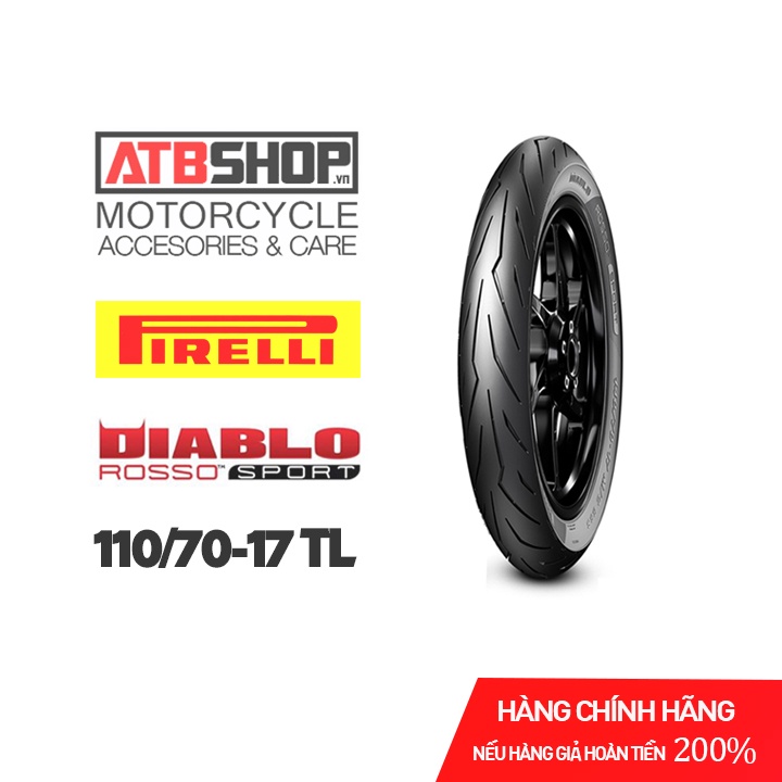 Vỏ lốp xe máy Pirelli 110/70-17 Diablo Rosso Sport