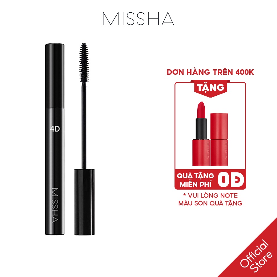 [Mã FMCGMALL -8% đơn 250K] Mascara cong và dài mi MISSHA 4D 7g