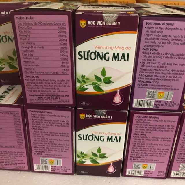 Viên sáng da sương mai học viện quân y