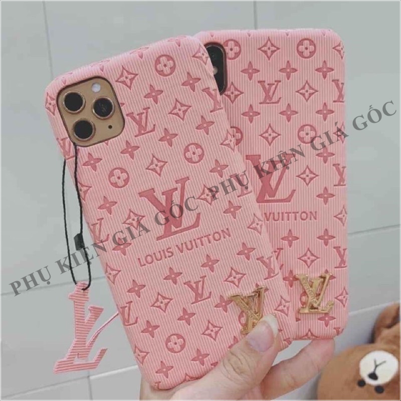 Ốp lưng iphone LV siêu phẩm bằng da KÈM LOGO SANG CHẢNH 6/6s/6splus/7/7plus/8/8plus/x/xs/11/12/13/pro/max/plus/promax