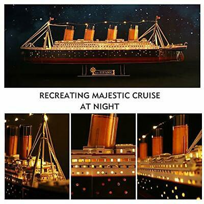 Mô hình giấy 3D CubicFun - Tàu Titanic 266 mảnh có đèn led L521h