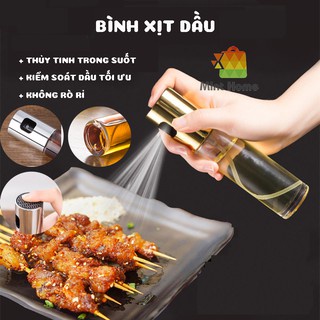 FREESHIP Bình xịt dầu ăn phun sương cho nồi chiên không dầu chai thủy tinh cao cấp 100ml Hàng cao cấp