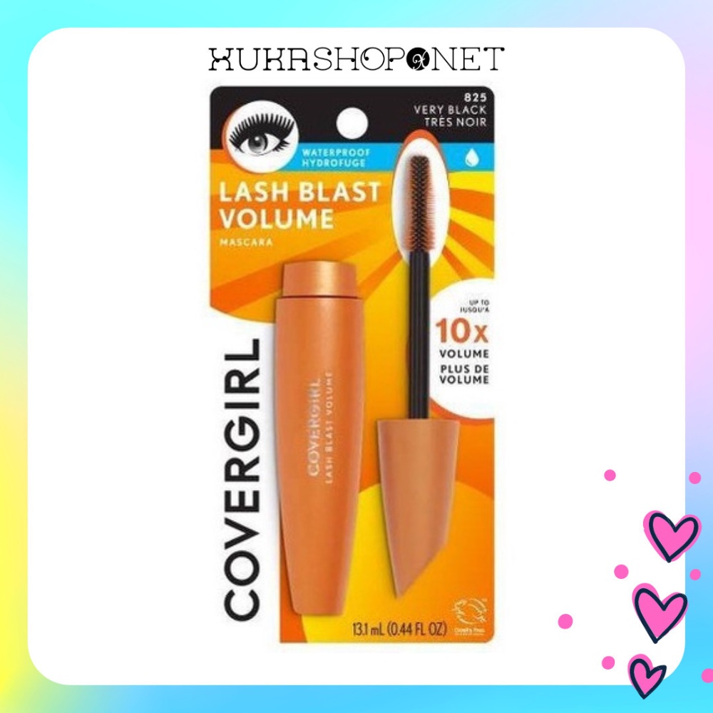 Chuốt Mi Covergirl Lash Blast Volume Waterproof Mascara dài mi không lem không trôi