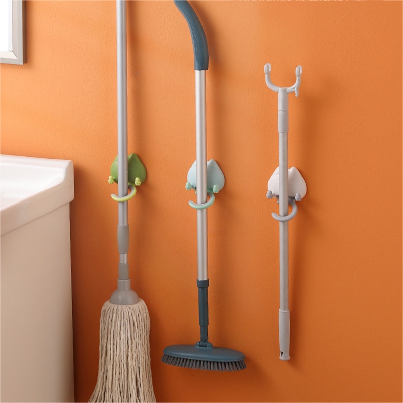 Móc Treo Cây Lau Nhà Hình Mèo Dễ Thương Dán Tường Không Cần Khoan