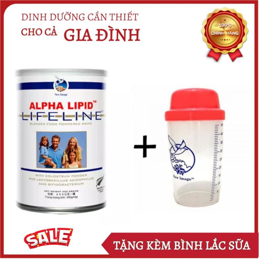 Sữa Non Alpha Lipid 450g [CHÍNH HÃNG] [TẶNG KÈM LON PHA SỮA] Dinh dưỡng tốt cho gia đình khỏe mạnh!