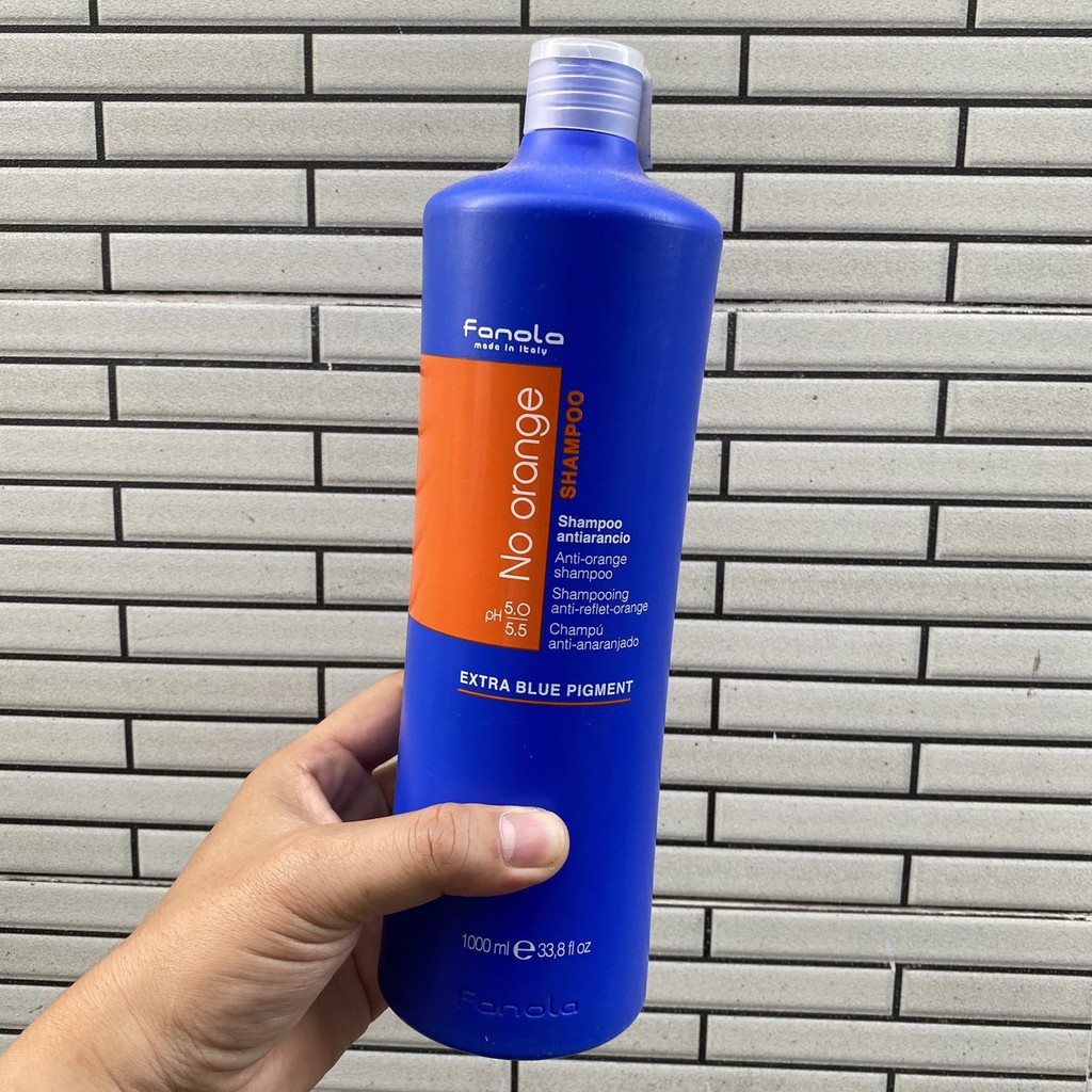 Dầu gội khử sắc tố cam Fanola No Orange - Extra Blue Pigment Shampoo 1000ml