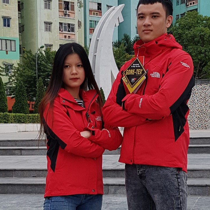 Áo Gió Nam,Nữ Hai Lớp Đa Năng Chống Nước Thời Trang Hàng VNXK Màu Đỏ 2022