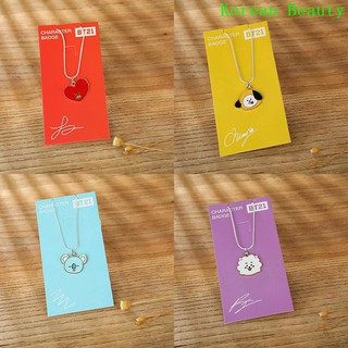 Dây chuyền kim loại mặt khắc hình biểu tượng thành viên nhóm nhạc BTS