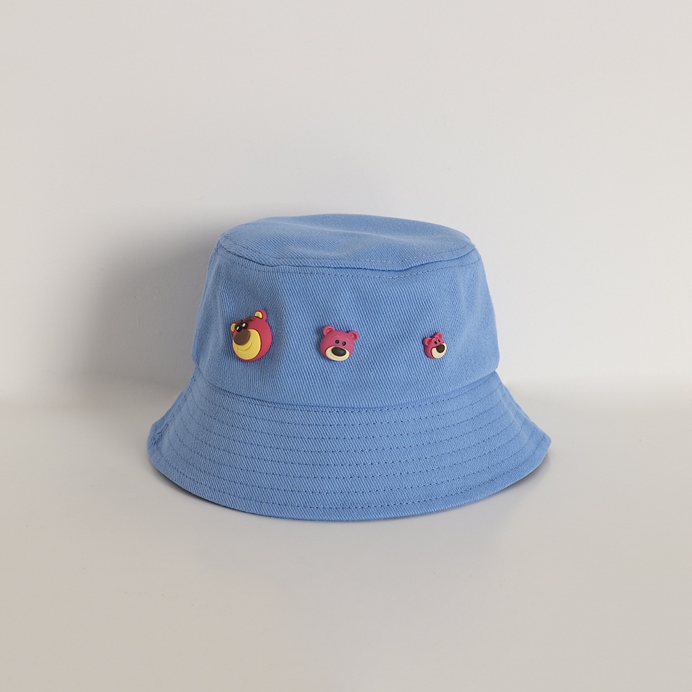 Nón Tai Bèo Chống Nắng Họa Tiết Gấu Hoạt Hình 3D Dễ Thương Xinh Xắn