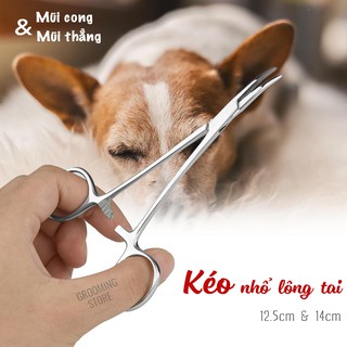 Kéo nhổ lông tai chó mèo - Kéo vệ sinh tai thú cưng - Pank - Grooming Store