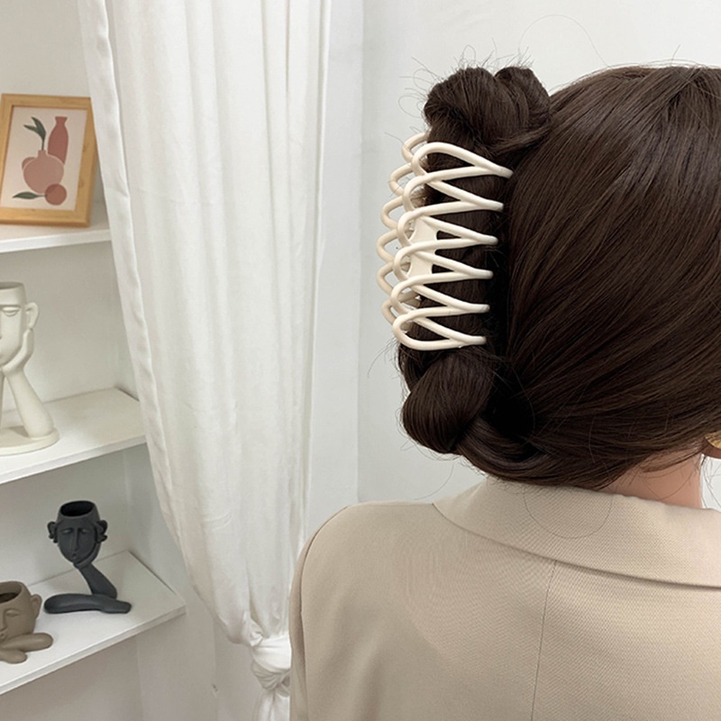 Kẹp tóc dạng tổ chim bằng nhựa acrylic cỡ lớn thời trang